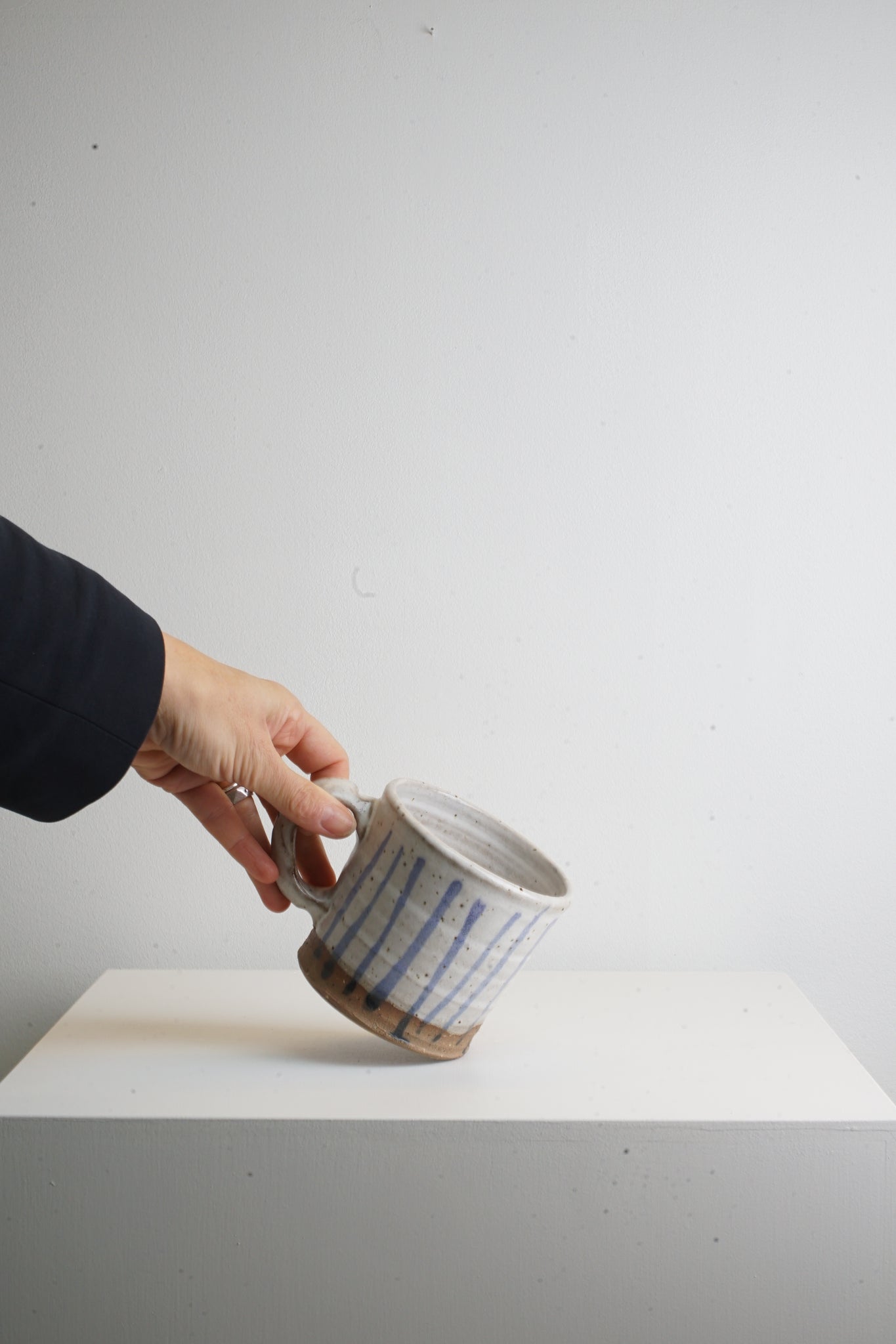 Bucket Mug - White Stripe