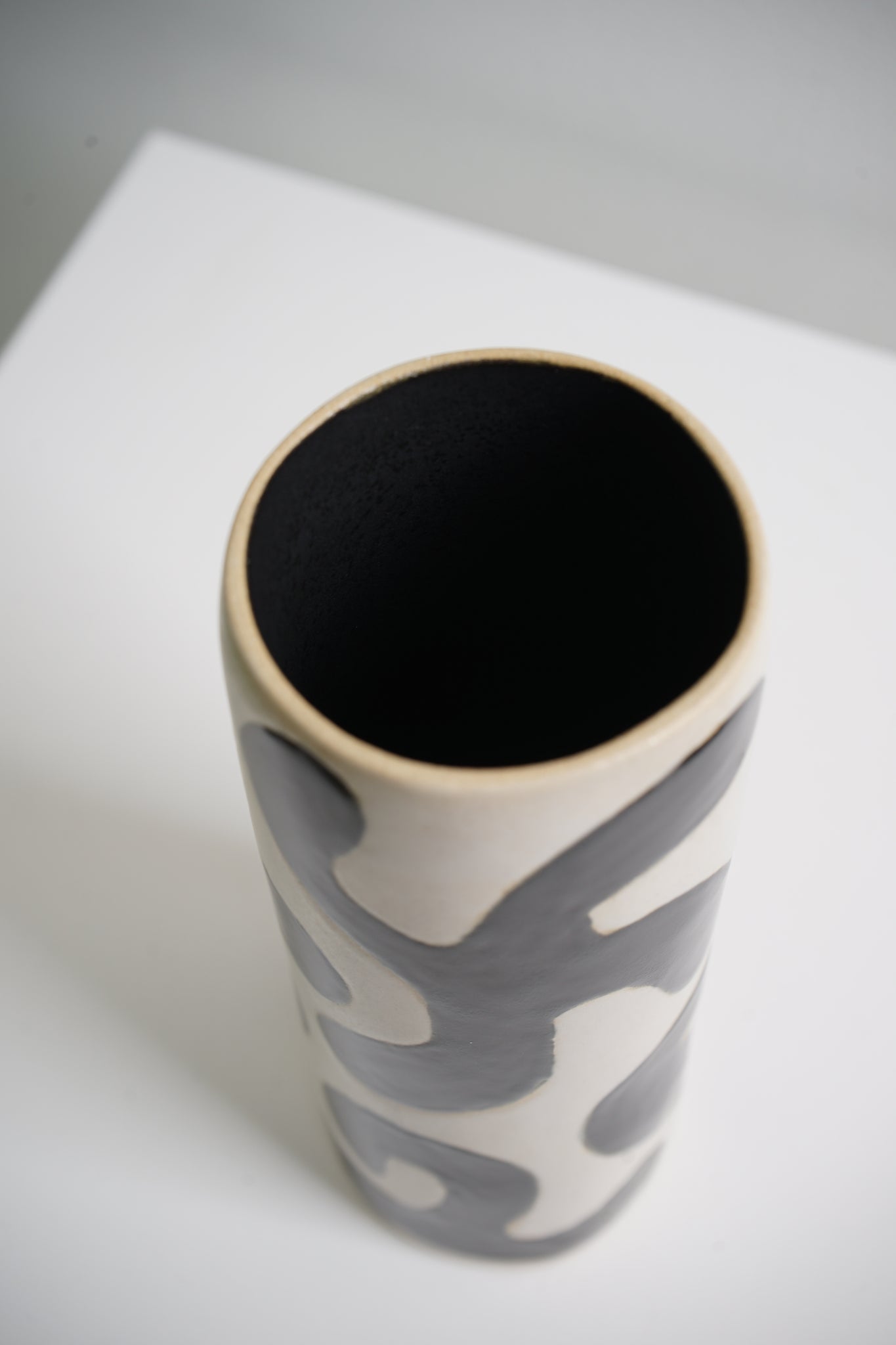 Matisse Vase - Tall, Grey & Black