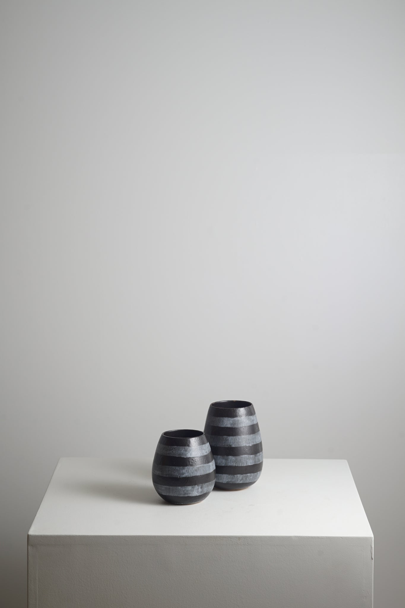 Grey Stripe Small Vase - 2