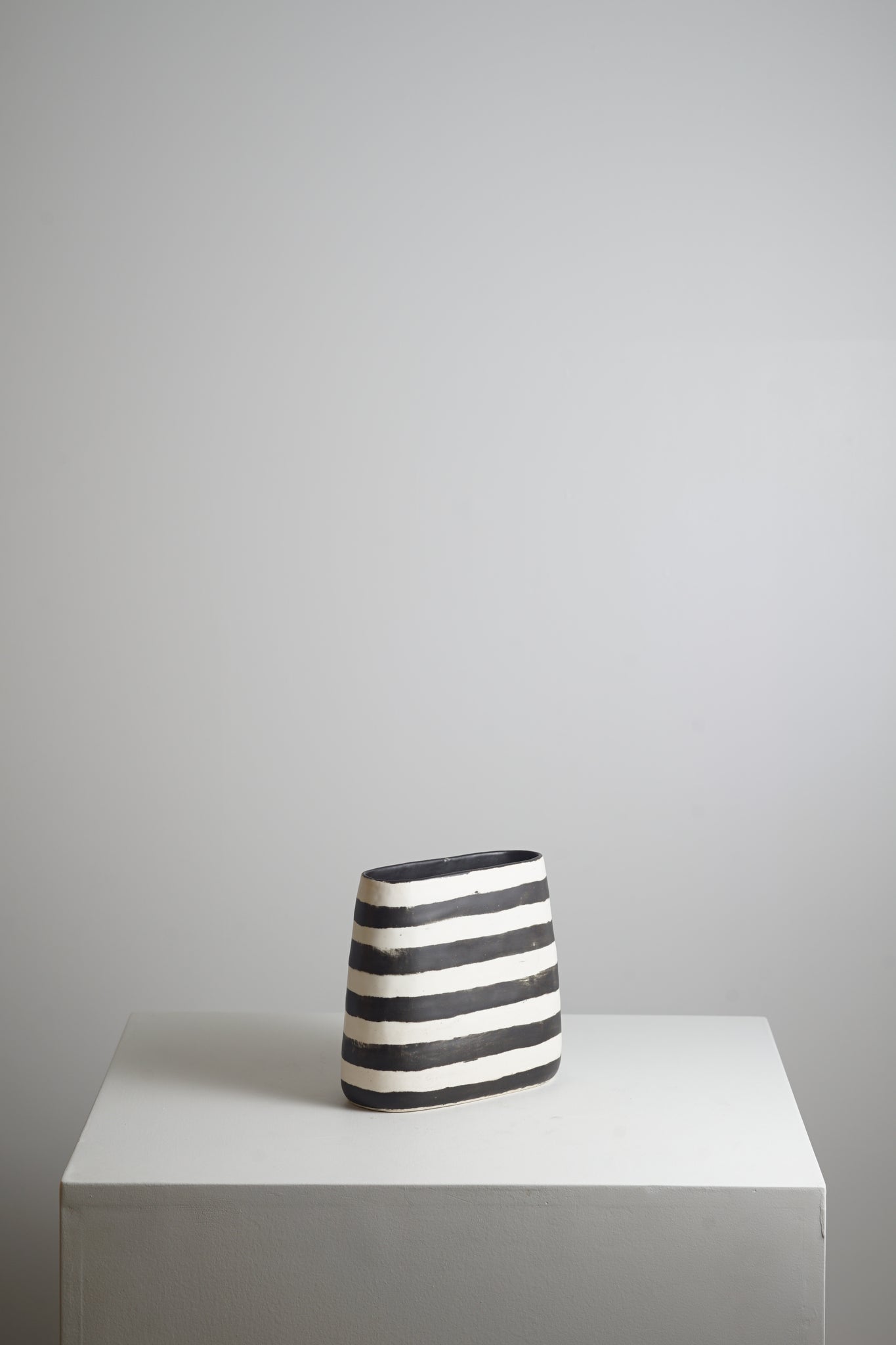 Wide Striped Vases