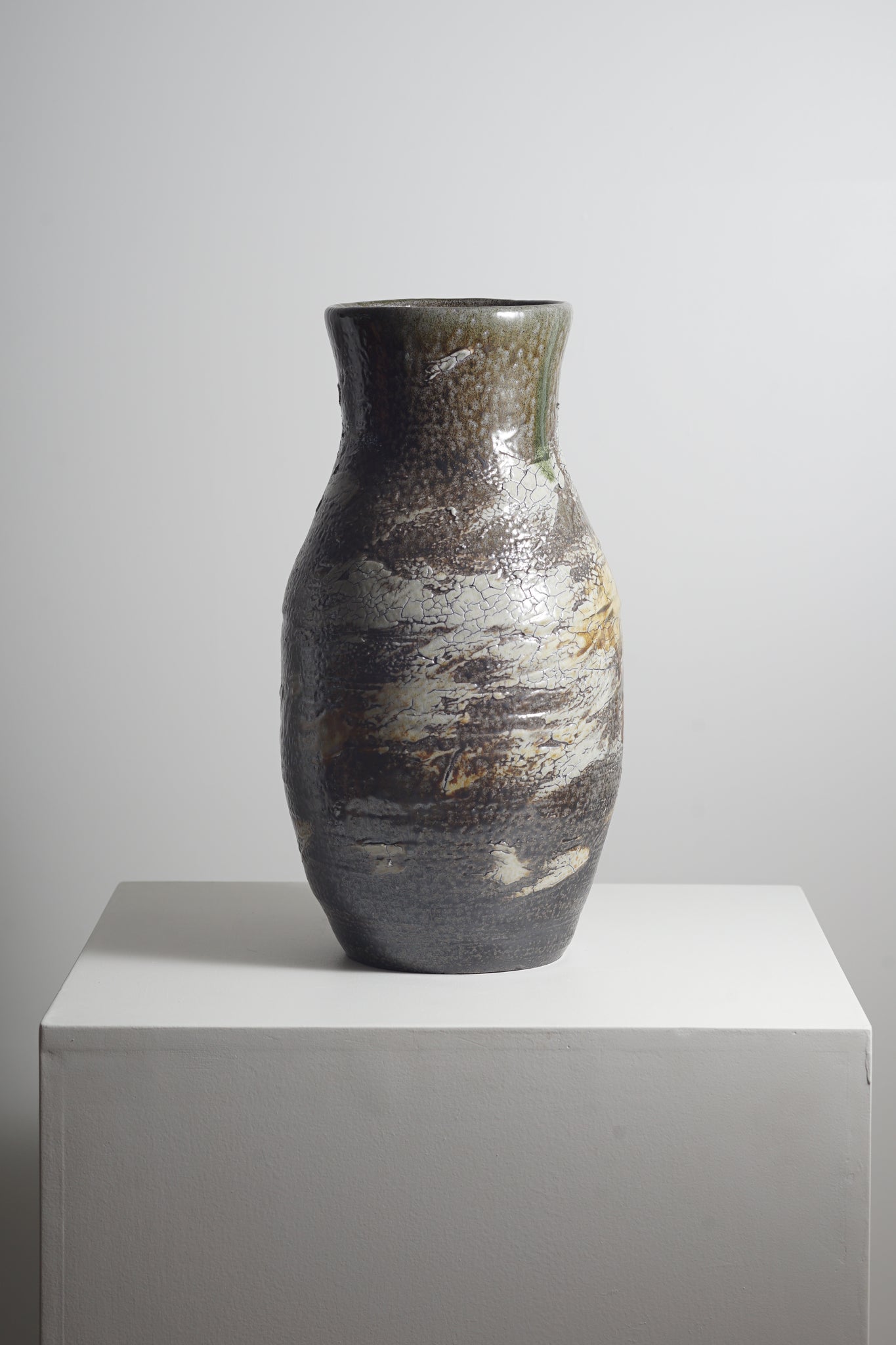 Large Woodfired Slip Vase